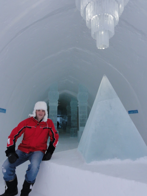 Michael Weilguny im Icehotel Schweden 2010