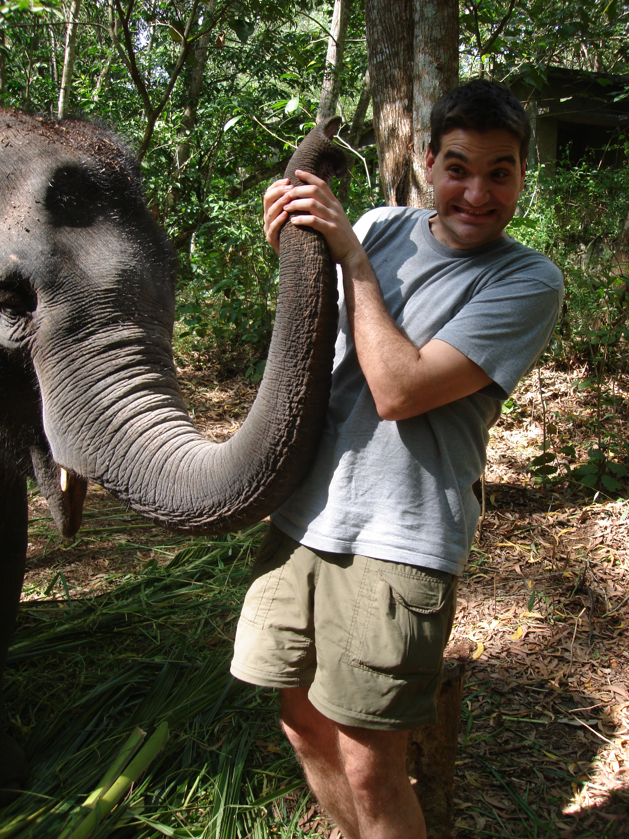 Michael Weilguny mit Elefant 2007
